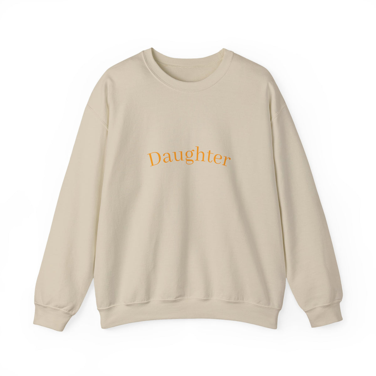Daughter Crewneck Sweatshirt — Minimalist Pastel 'Daughter' Casual Pullover