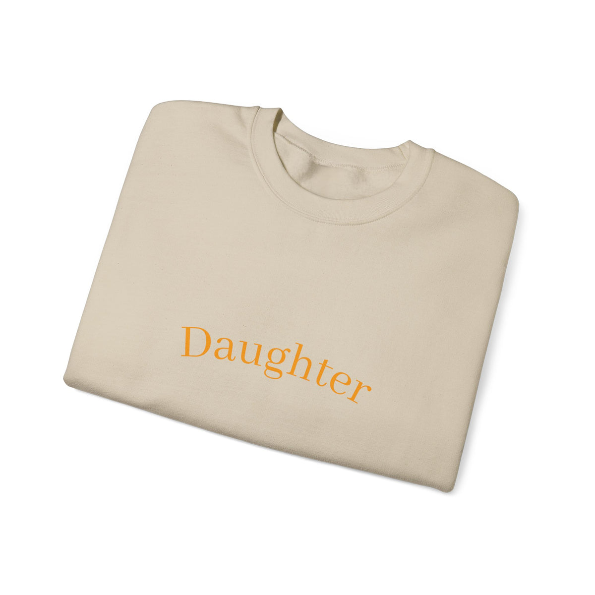 Daughter Crewneck Sweatshirt — Minimalist Pastel 'Daughter' Casual Pullover