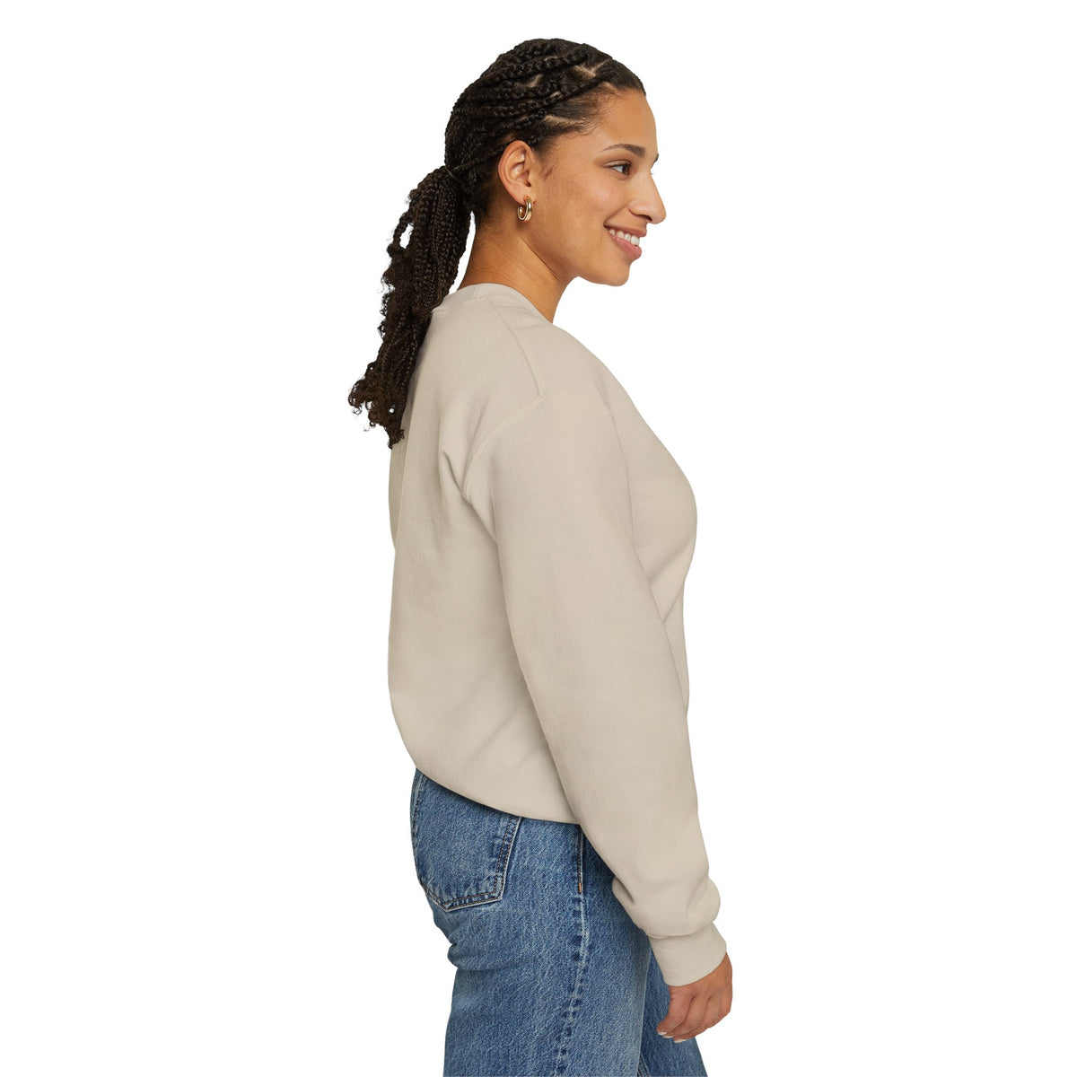 Daughter Crewneck Sweatshirt — Minimalist Pastel 'Daughter' Casual Pullover