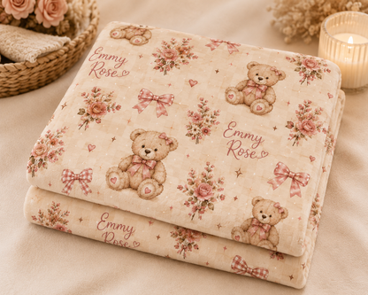 Personalized Name  Velveteen Blanket