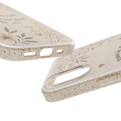 Trust in the Lord Proverbs 3:5 Phone Case | Biodegradable Floral Christian