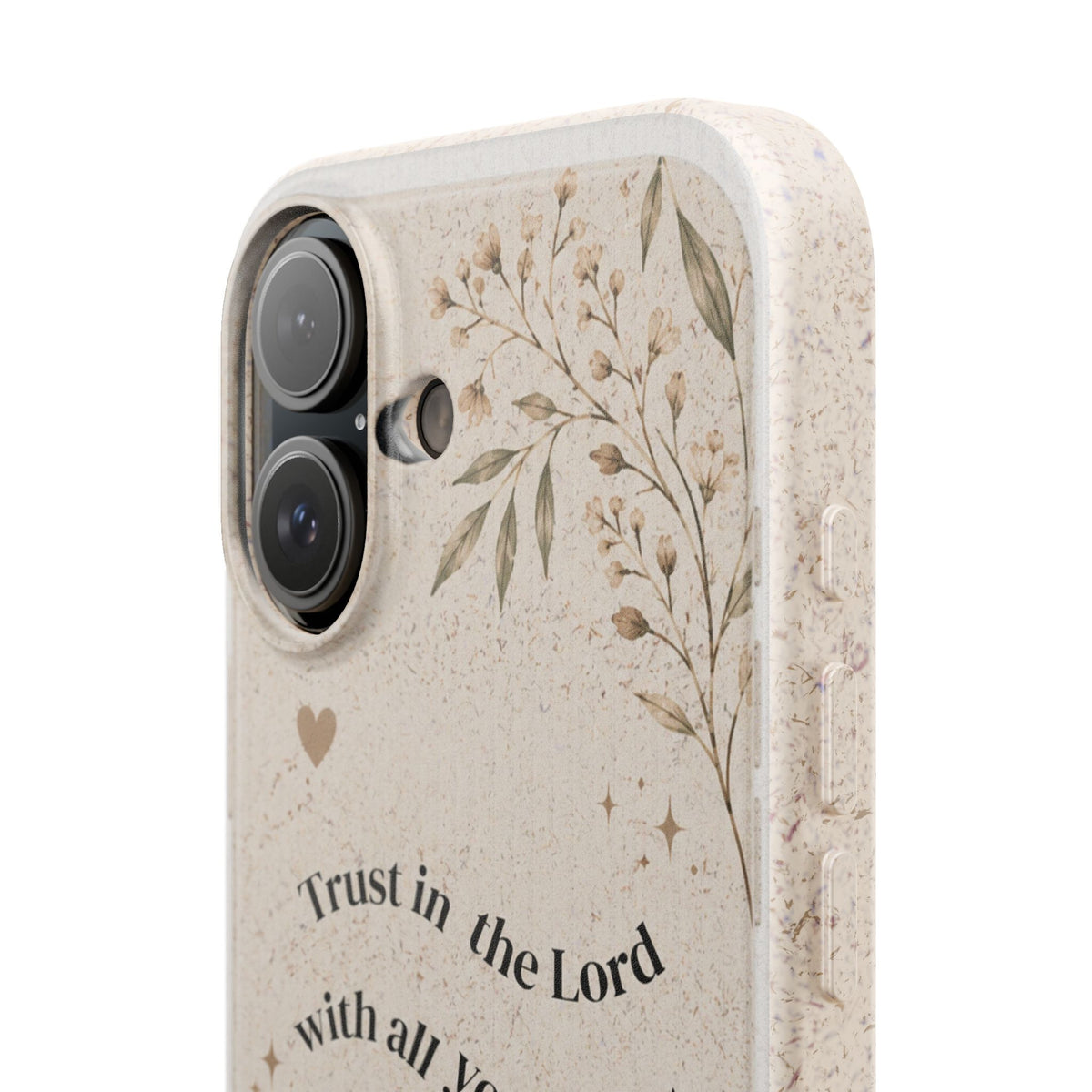 Trust in the Lord Proverbs 3:5 Phone Case | Biodegradable Floral Christian