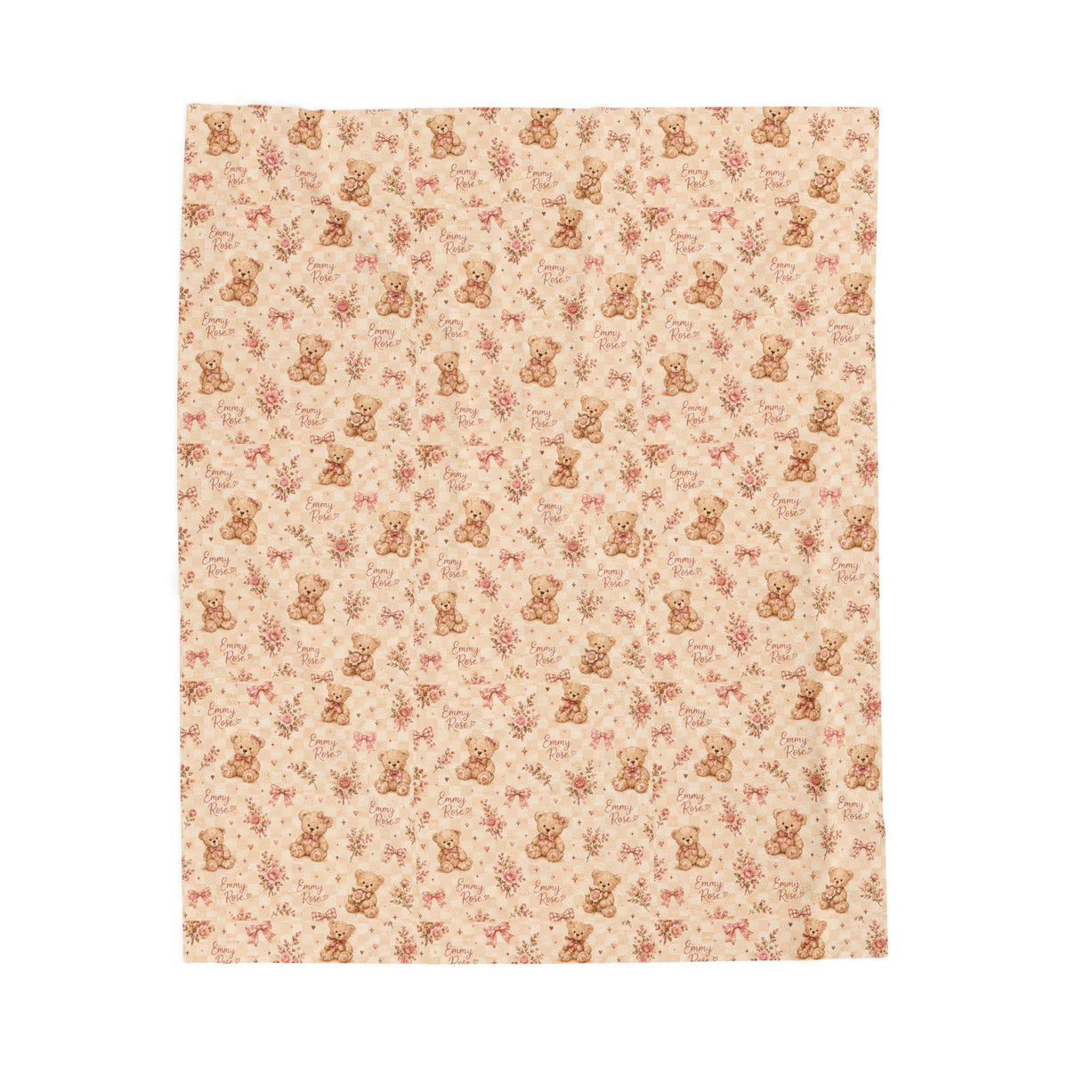 Personalized Name  Velveteen Blanket